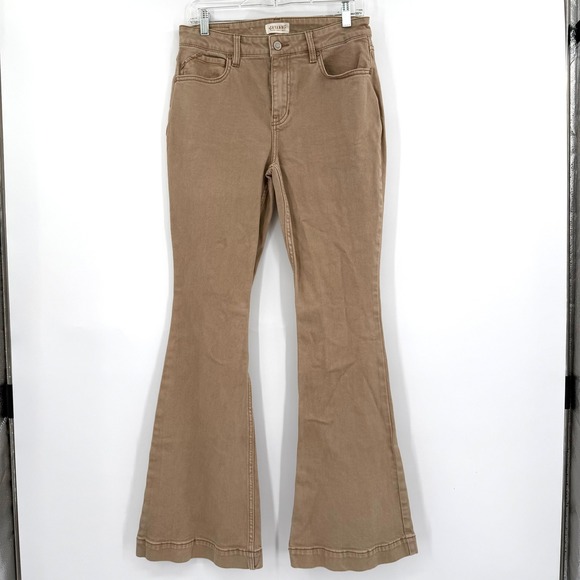 Shyanne Denim - Shyanne Brown Flare Bell Bottom Denim Jeans Boho Western Festival 29x34